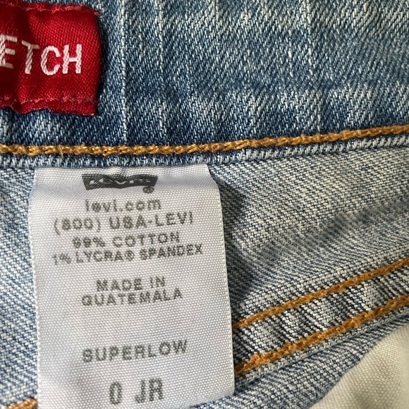 Levi's Light Blue Denim Jean Shorts - Picture 5 of 15